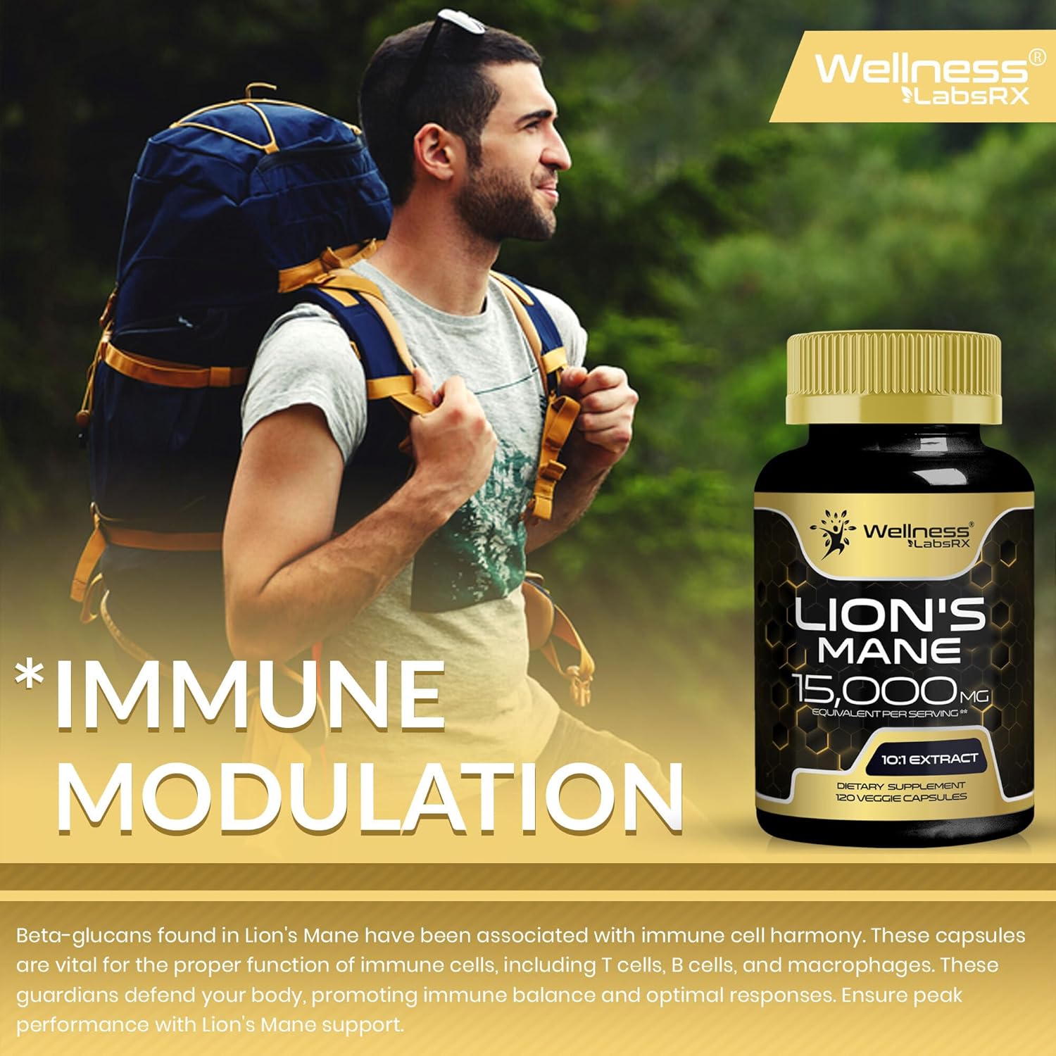 Lions Mane Capsules for Immune Modulation Lions Mane Capsules for Immune Modulation