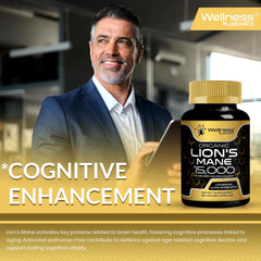 Lion's Mane Capsules, Mushroom Supplement for Focus and Immune - 120 Count Lion's Mane Capsules, Mushroom Supplement for Focus and Immune - 120 Count