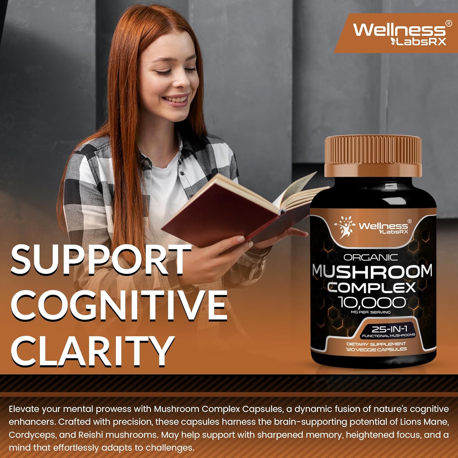 Mushroom Complex Supplements - Support Cognitive Clarity Mushroom Complex Supplements - Support Cognitive Clarity