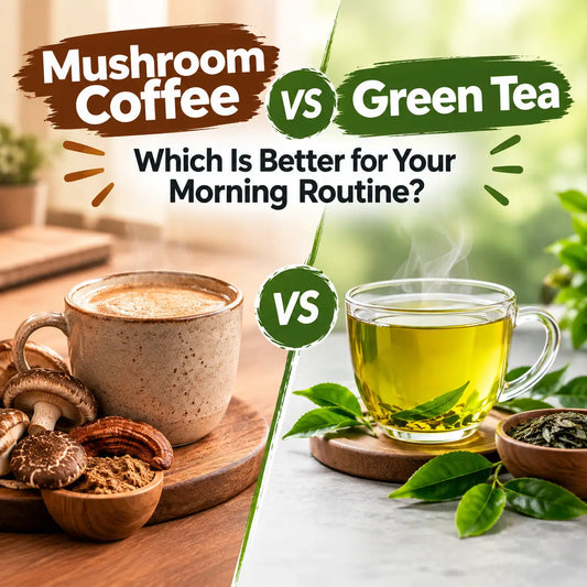 Mushroom Coffee vs Green Tea