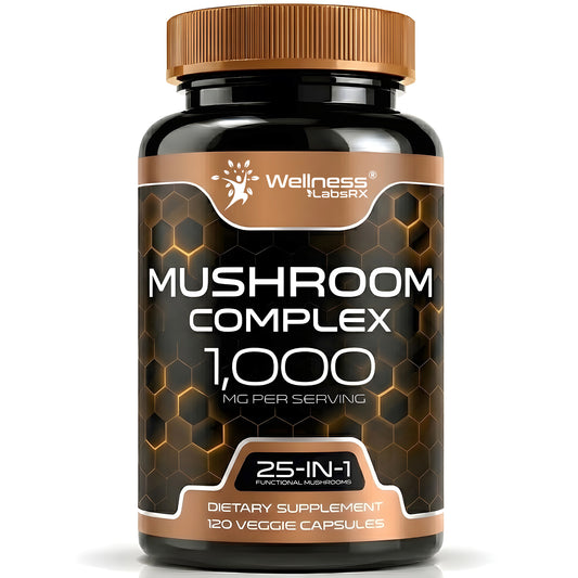 Organic Mushroom Complex Supplement Capsules - 120 Count