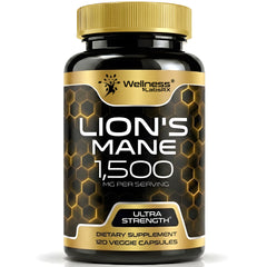 Lion's Mane Capsules, Mushroom Supplement for Focus and Immune - 120 Count