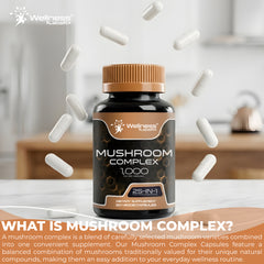 Organic Mushroom Complex Supplement Capsules - 120 Count