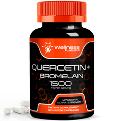Liposomal Quercetin + Bromelain 1500mg – Ultra Strength – 120 Capsules