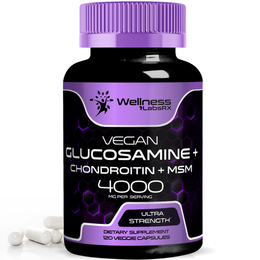 Glucosamine + Chondroitin + MSM 4000mg – Ultra Strength – 120 Capsules