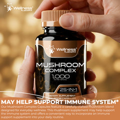 Organic Mushroom Complex Supplement Capsules - 120 Count