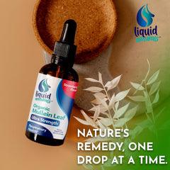 Organic Mullein Leaf Liquid Drops 1500mg – Natural Citrus Flavor – 2 fl. oz.