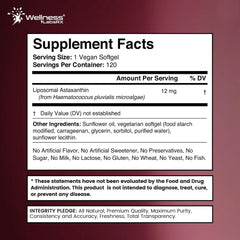 Liposomal Astaxanthin Supplement Softgels - 120 Count