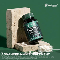 NMN Supplement 1000mg Pure Organic - 120 Count