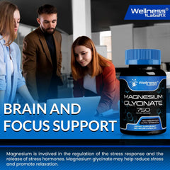 Magnesium Glycinate Capsules, Pure Complex, High Absorption Supplement - 120 Count