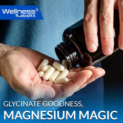 Magnesium Glycinate Capsules, Pure Complex, High Absorption Supplement - 120 Count