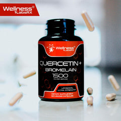 Liposomal Quercetin + Bromelain 1500mg – Ultra Strength – 120 Capsules