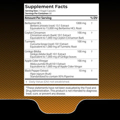 Liposomal Berberine + Ceylon Cinnamon 15,000mg – 120 Capsules
