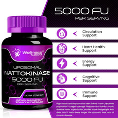 5000 FU Liposomal Nattokinase – 120 Capsules