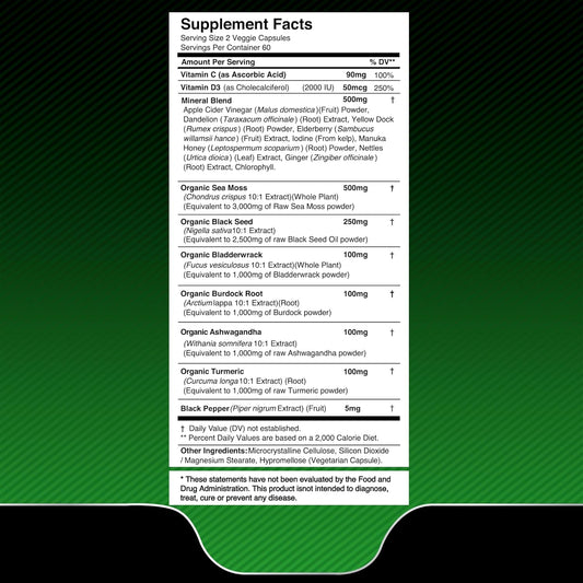 Sea Moss Supplements Facts