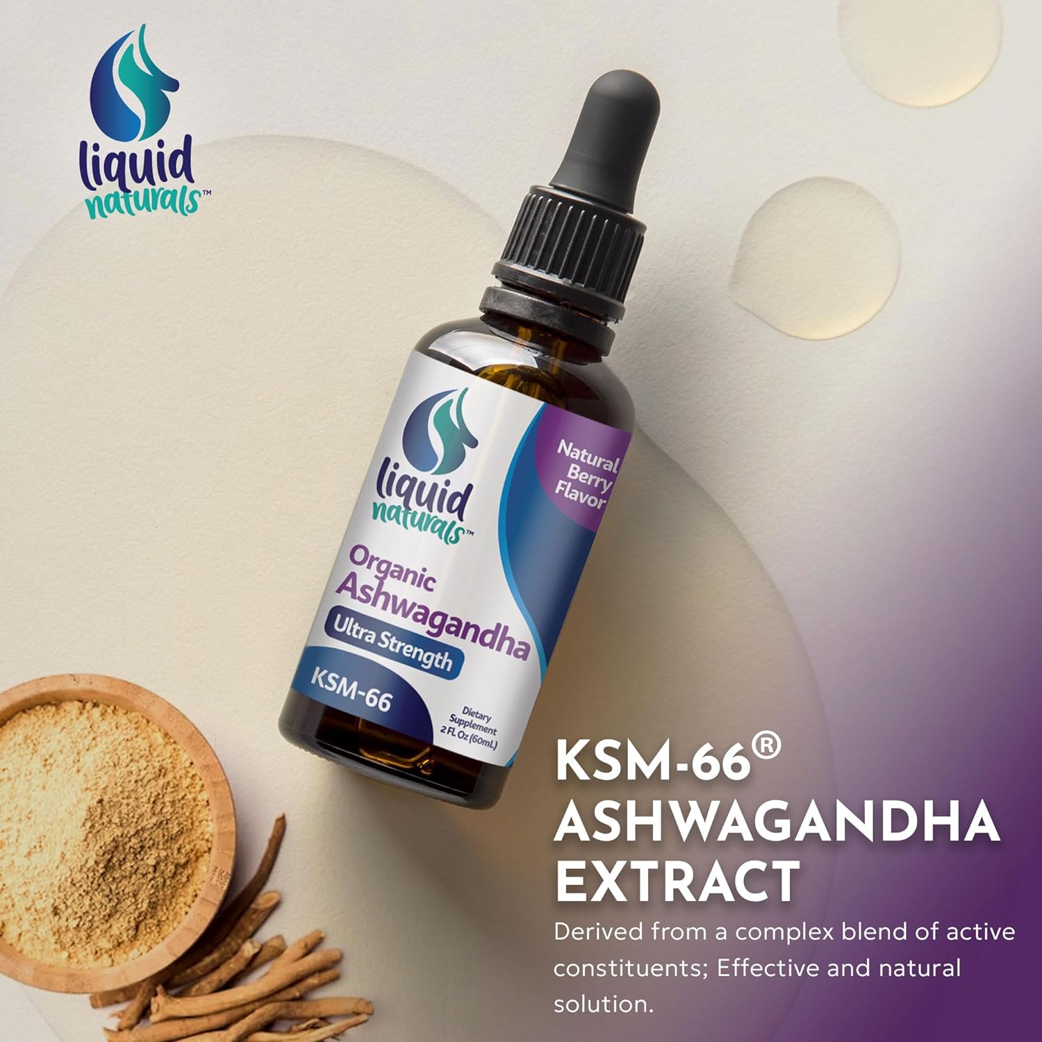 Organic Ashwagandha Drops | Liquid Ashwagandha Drops | WellnessLabsRx