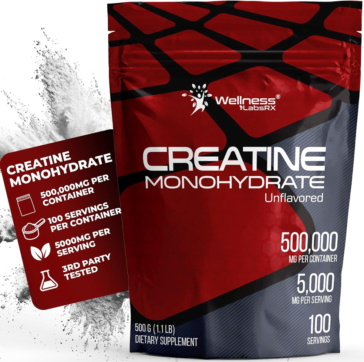 WELLNESS LABSRX Creatine Monohydrate Powder