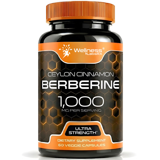 Liposomal Berberine with Ceylon Cinnamon Capsules 1,000mg – 60 Capsules