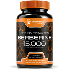 Liposomal Berberine with Ceylon Cinnamon Capsules 15,000mg – 120 Capsules