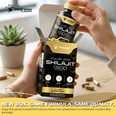 Liposomal Shilajit Capsules + Fulvic Acid 1,500mg
