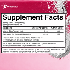 Hydrogen Water Tablets – Raspberry Flavor, 60 Tablets