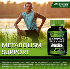 Digestive Enzymes, Prebiotics and Probiotics Supplement Capsules - 120 Count
