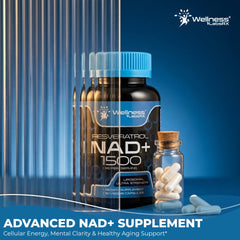 Liposomal NAD Capsules  + Resveratrol 1500mg - 90 Capsules