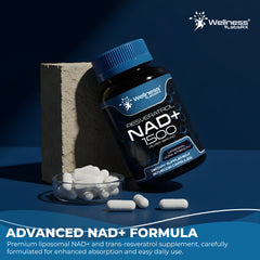 Liposomal NAD Capsules  + Resveratrol 1500mg - 90 Capsules