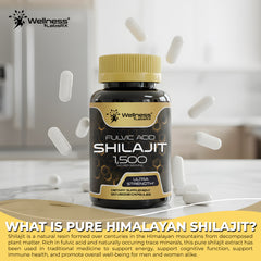Liposomal Shilajit Capsules + Fulvic Acid 1,500mg