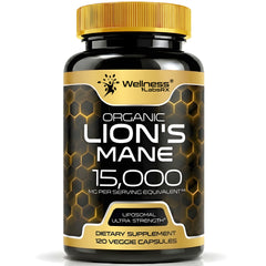 Lion's Mane Capsules, Mushroom Supplement for Focus and Immune - 120 Count