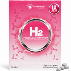 Hydrogen Water Tablets – Raspberry Flavor, 60 Tablets