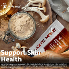 Lions Mane Powder, Natural Formula for Memory and Focus, Immune Health - 120 Servings