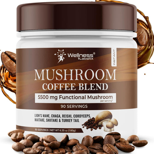 Mushroom Coffee, Organic Keto Coffee Superfood Mushrooms