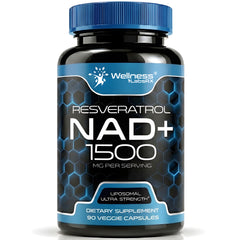 Liposomal NAD Capsules  + Resveratrol 1500mg - 90 Capsules