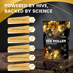 Organic Bee Pollen 5g Per Serving – 90 Servings – 1 Lbs.