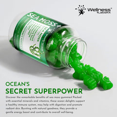 Organic Sea Moss Gummies, Mixed Berry Flavor - 90 Count