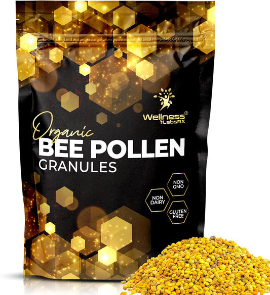 Organic Bee Pollen 5g Per Serving – 90 Servings – 1 Lbs.