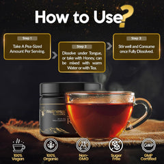 Pure Himalayan Organic Shilajit Resin 500mg Per Serving - 80% Fulvic Acid – 2 oz