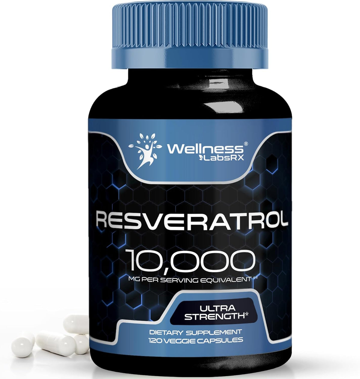 Resveratrol 1000mg Organic Capsules - 120 Count - Japanese Knotweed Extract