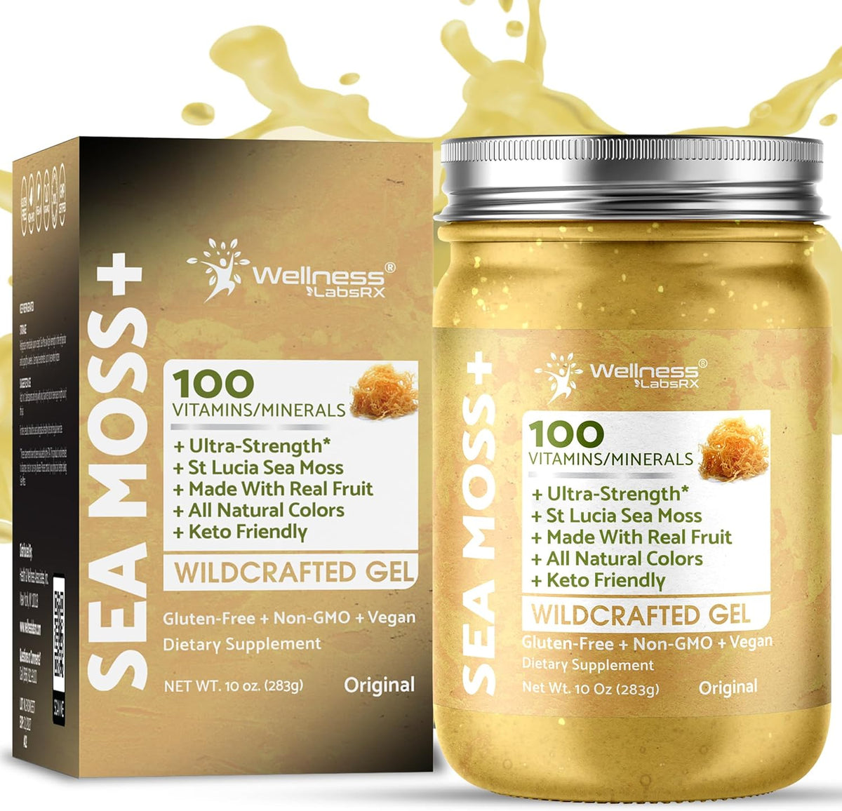 Organic Wildcrafted Superfood Sea Moss Gel All Natural Original Flavor – 10 Oz