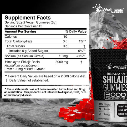 Pure Himalayan Shilajit Gummies - 90 Count