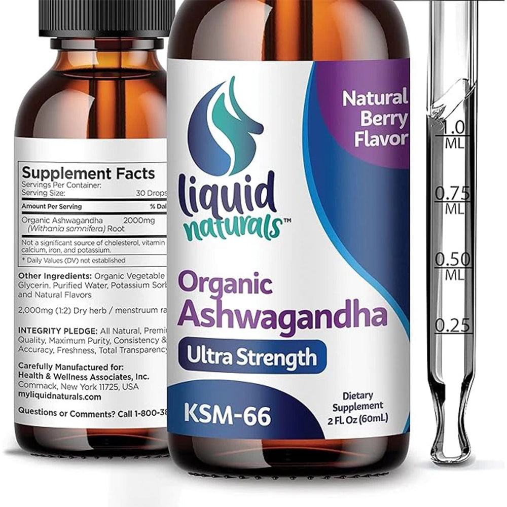 Organic Ashwagandha Drops | Liquid Ashwagandha Drops | WellnessLabsRx