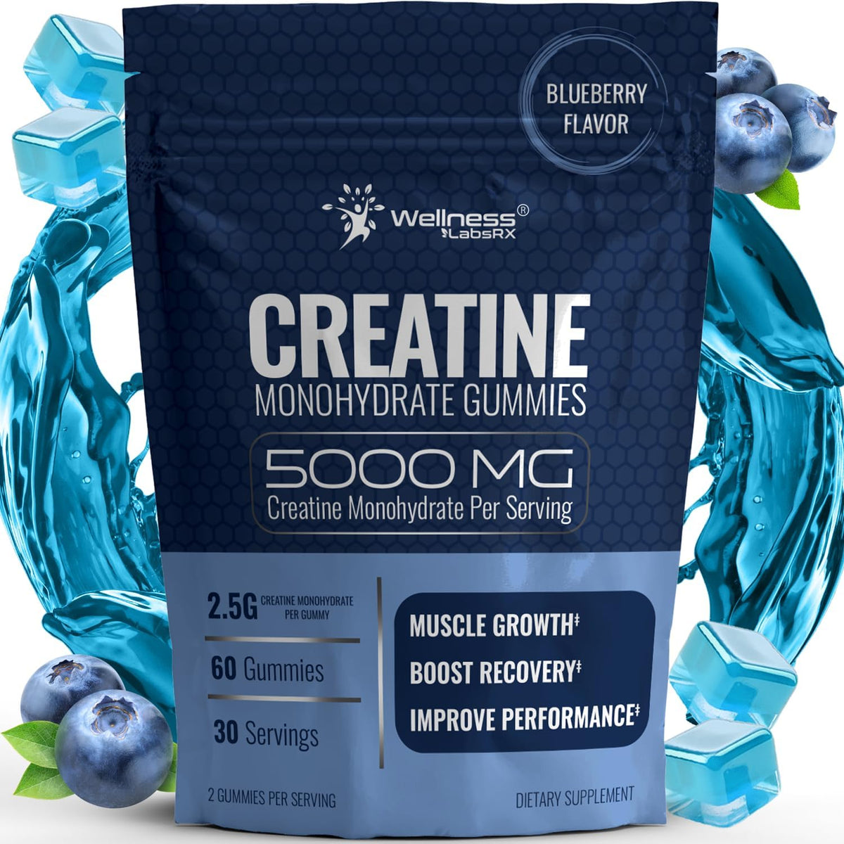 Creatine Gummies 5000mg for Men and Women - 30 Servings