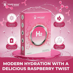 Hydrogen Water Tablets – Raspberry Flavor, 60 Tablets