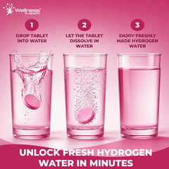 Hydrogen Water Tablets – Raspberry Flavor, 60 Tablets