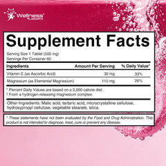 Hydrogen Water Tablets – Raspberry Flavor, 60 Tablets