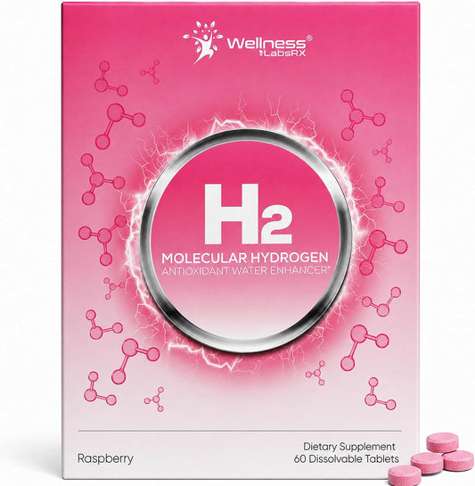 Hydrogen Water Tablets – Raspberry Flavor, 60 Tablets