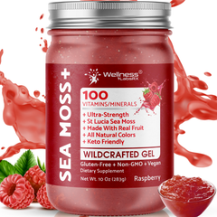 Organic Wildcrafted Superfood Sea Moss Gel All Natural Delicious Flavors – 10 Oz