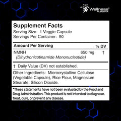 NMNH Supplements - Di-Hydro Nicotinamide Mononucleotide NMNH Capsules