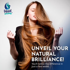Liquid Collagen with Biotin Drops, Vitamin B7 for Hair, Skin, Nails - Vanilla Flavor